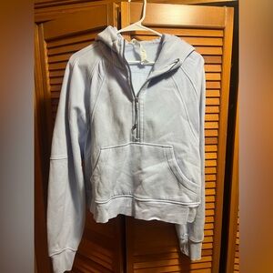 Lululemon Scuba Oversized Half-Zip Hoodie size M/L. Baby blue color.